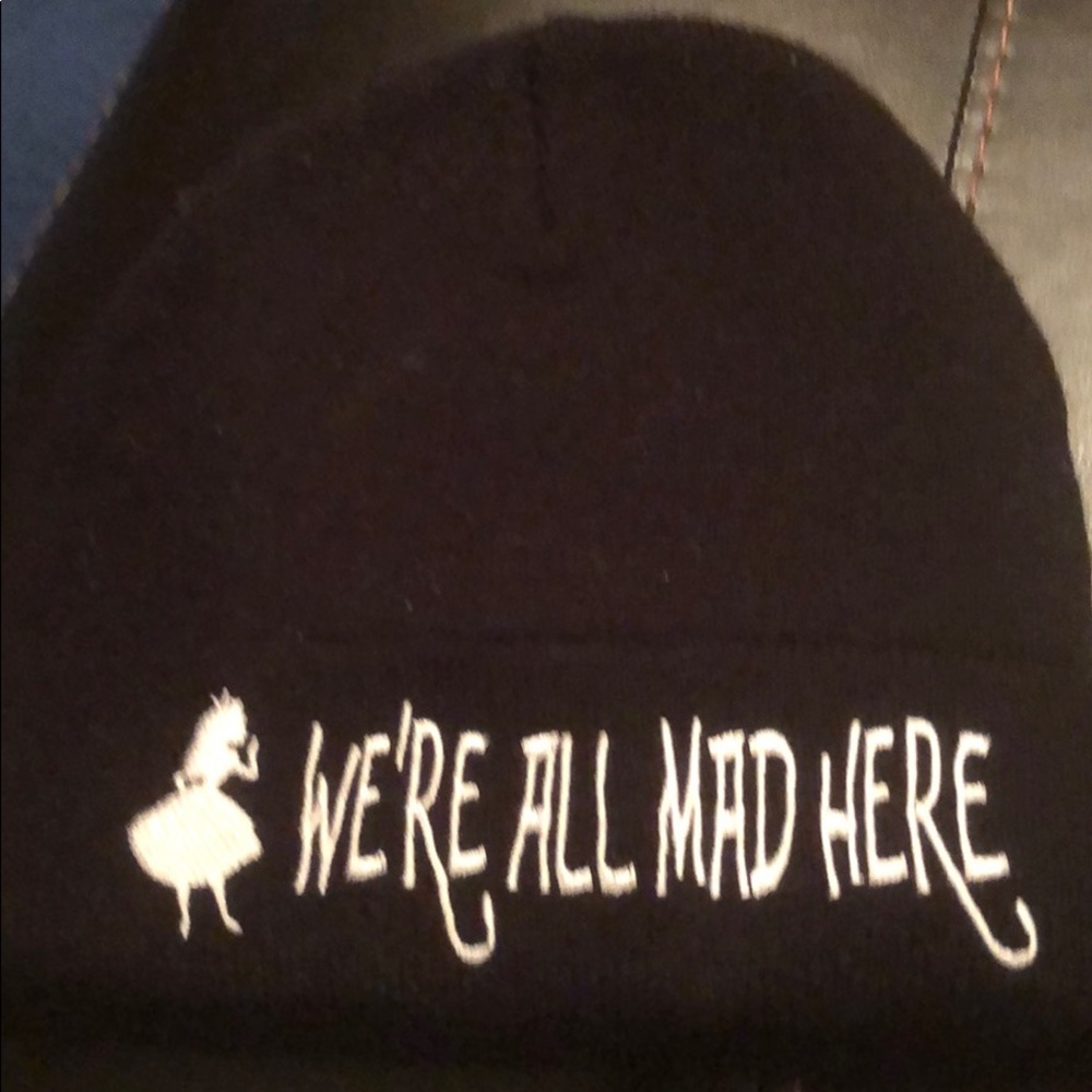 Alice in wonderland knit beanie